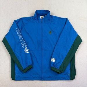 Adidas Hoop York City Men's Medium Jacket Blue Trefoil Windbreaker Originals